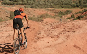 Off-road cycling in the Moroccan countryside